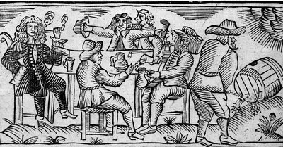 فرحة النبيذ-كوبرز ، من كتاب من Roxburghe Ballads بواسطة مدرسة اللغة الإنجليزية